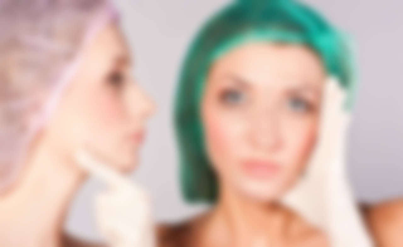 A facelift post-recovery in a time-lapse